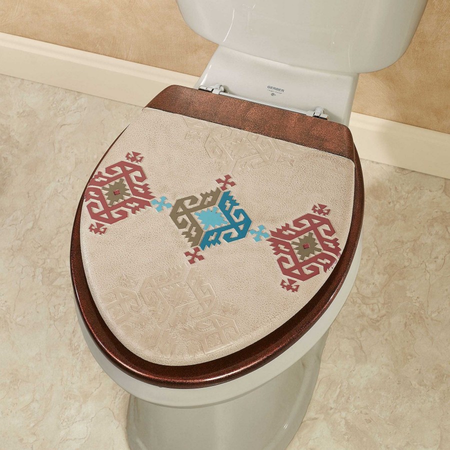 Bath Touch of Class | Bandera Southwest Elongated Toilet Seat