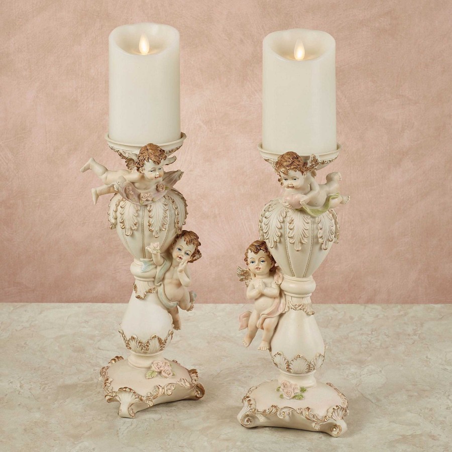 Home Accents Touch of Class | Playful Cherubs Candleholder Set