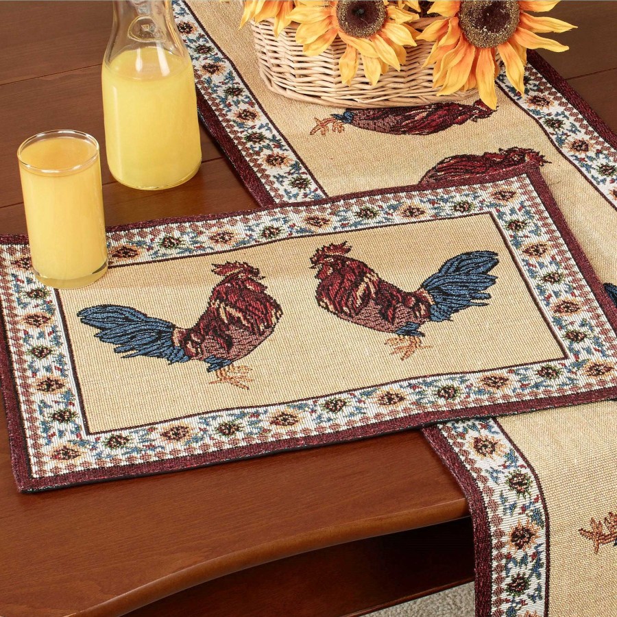 Kitchen Touch of Class | Rooster Rustica Placemat Set Of 4