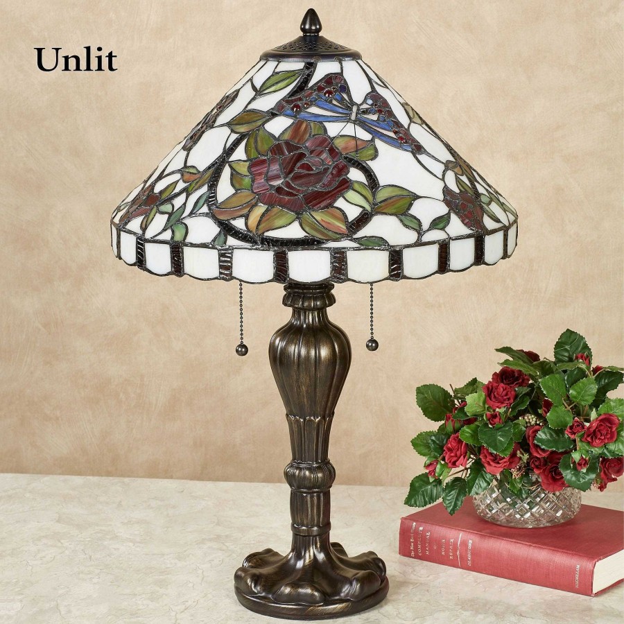 Home Accents Touch of Class | Rose Amour Stained Glass Table Lamp