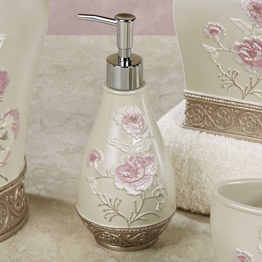 Bath Touch of Class | Dublin Rose Ii Floral Bath Accessories