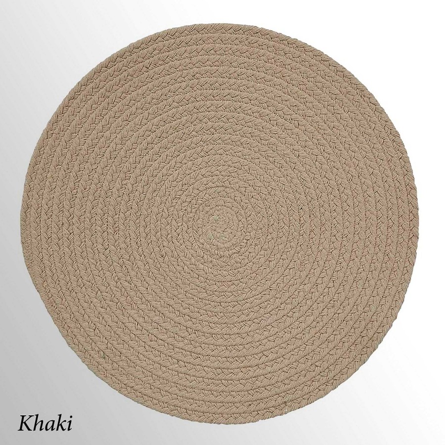 Kitchen Touch of Class | Essex Reversible Round Braided Placemat Set Of 4