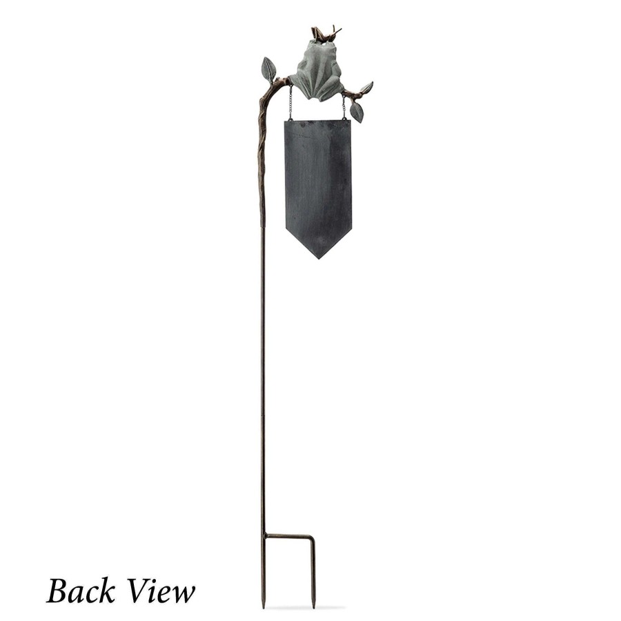 Home Accents Touch of Class | Frog Parking Outdoor Garden Sign On Stake