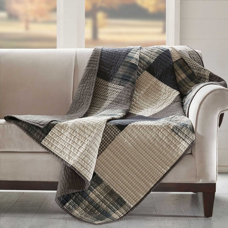 Bedding Touch of Class | Woolrich Winter Hills Plaid Patchwork Throw Blanket