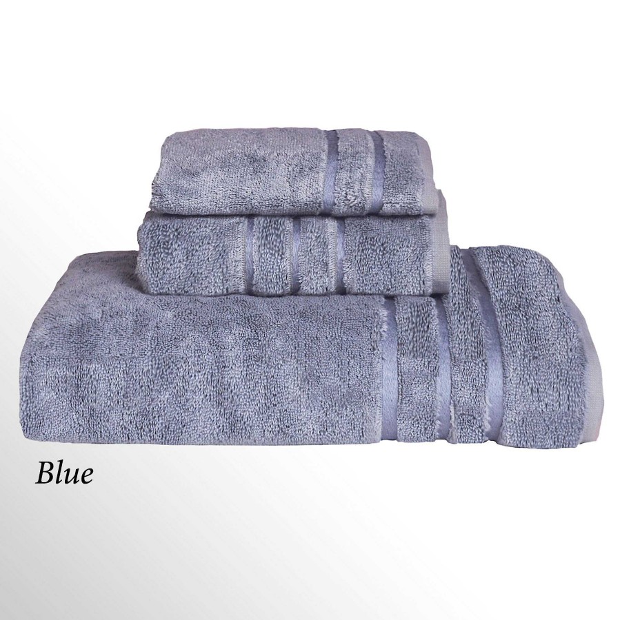 Bath Touch of Class | 600 Gsm Cariloha Turkish Combed Cotton And Viscose Bath Towel Set