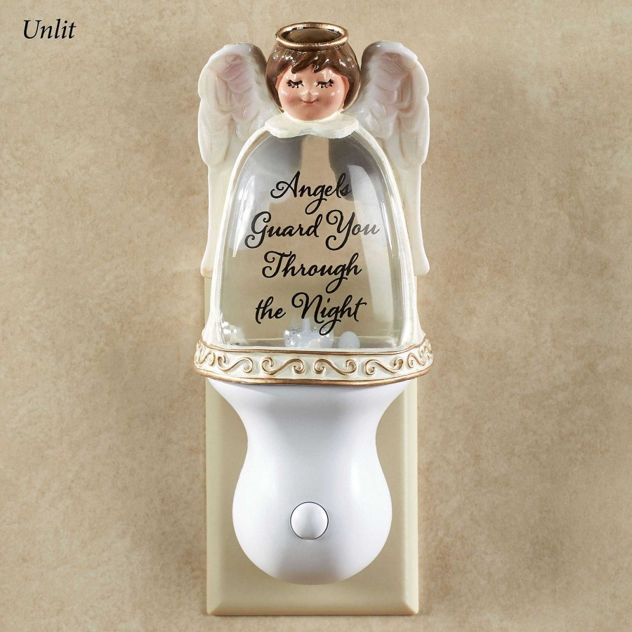 Home Accents Touch of Class | Guardian Angel Glitter Swirl Led Nightlight By Roman Lights