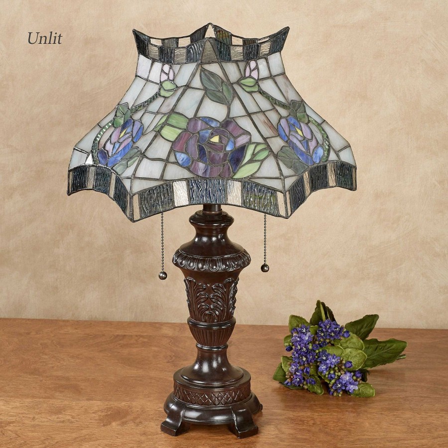 Home Accents Touch of Class | Cicily Rose Stained Glass Table Lamp