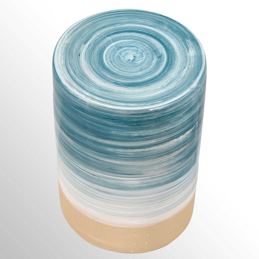 Furniture Touch of Class | Roebay Indoor Outdoor Ceramic Accent Stool