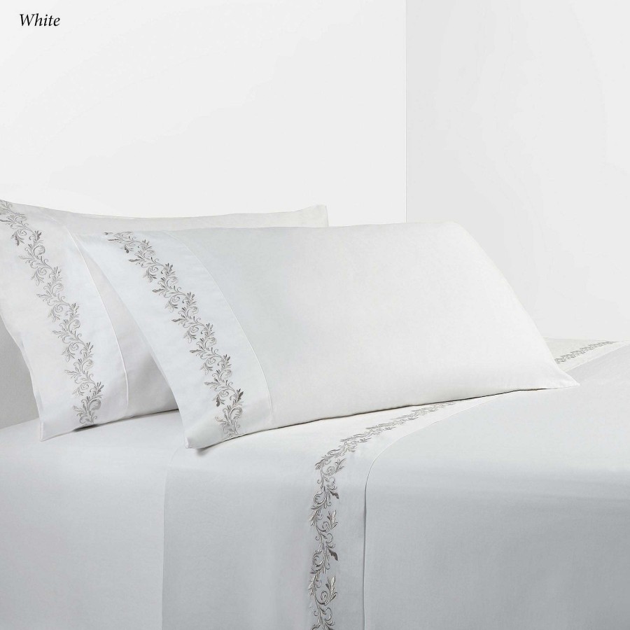 Bedding Touch of Class | 350 Tc Splendor Embroidered Cotton Sheet Set