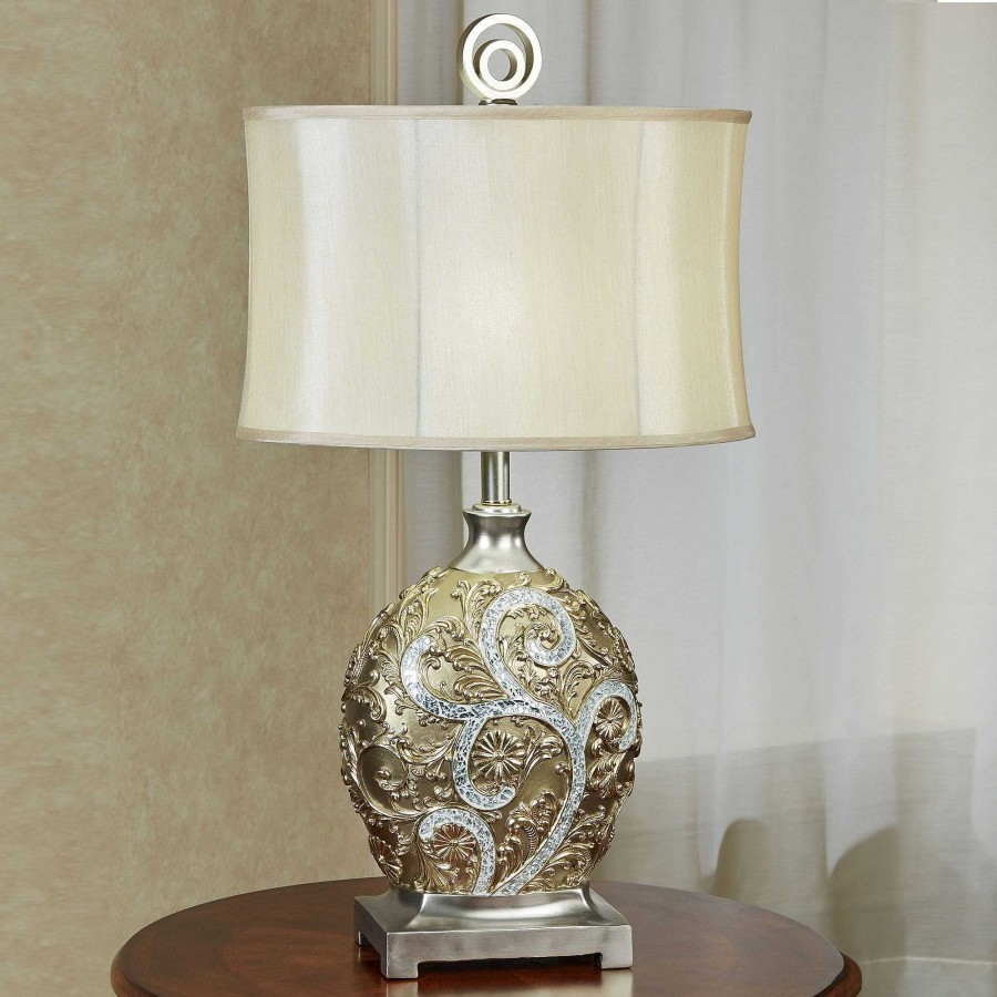 Home Accents Touch of Class | Moravian Mosaic Scroll Table Lamp