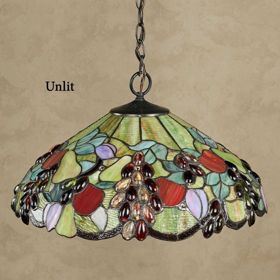 Home Accents Touch of Class | Abundant Fruit Stained Glass Kitchen Dining Hanging Ceiling Light