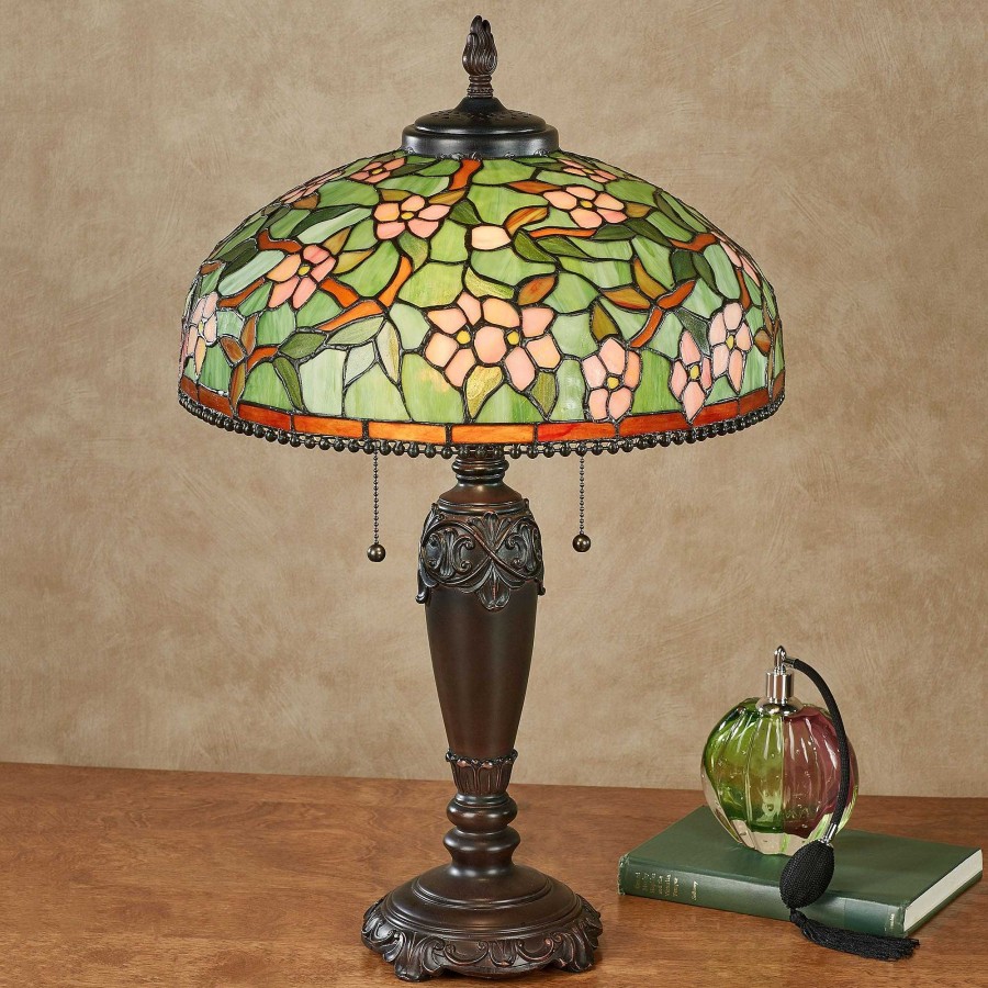 Home Accents Touch of Class | Amara Floral Stained Glass Table Lamp