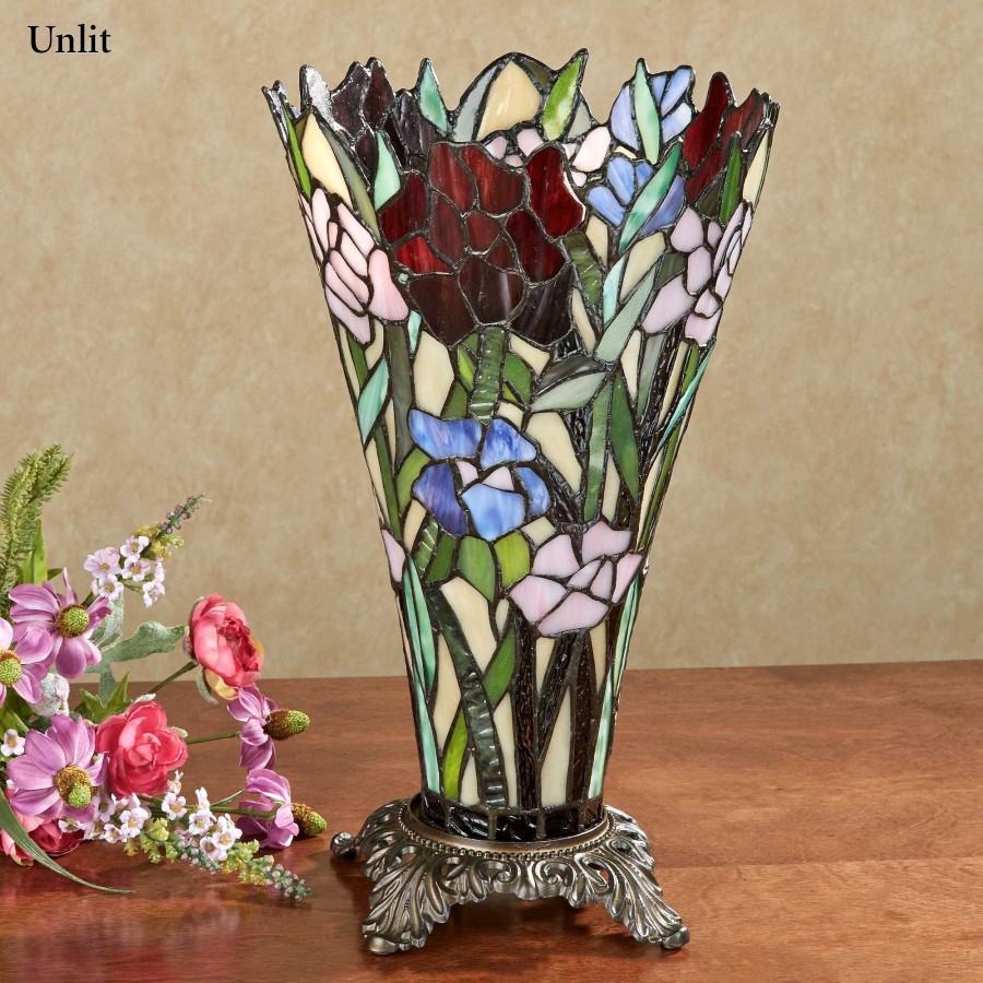 Home Accents Touch of Class | Zuri Vase Shaped Stained Glass Uplight Lamp