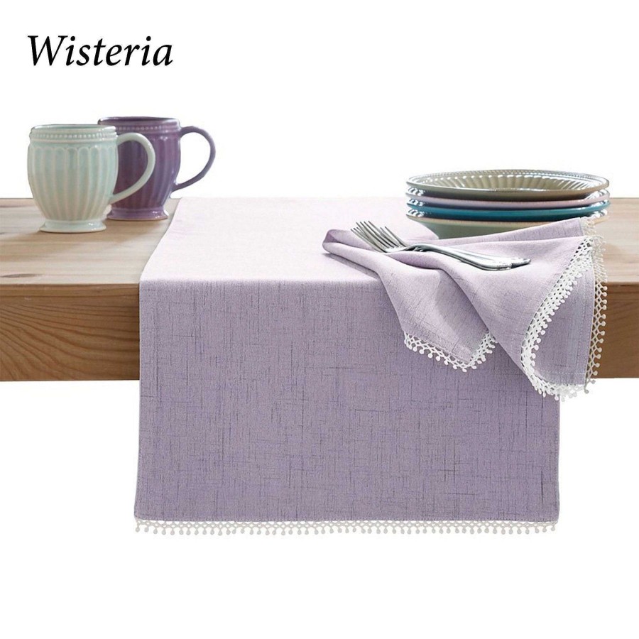 Kitchen Touch of Class | Lenox French Perle Solid Color Table Runner And Accessories