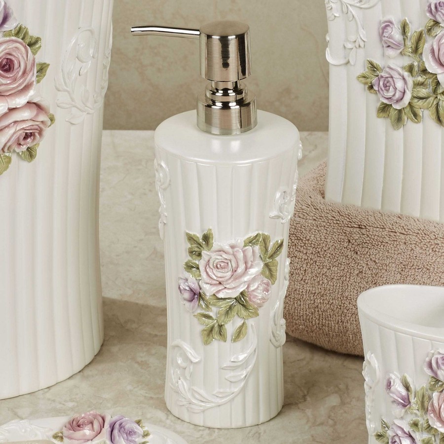 Bath Touch of Class | Chambord Floral Bath Accessories By Royal Court Home