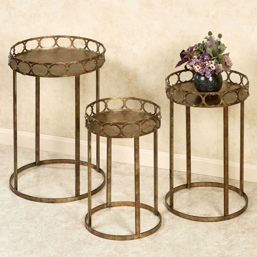 Furniture Touch of Class | Regal Lux Round Nesting Table Set