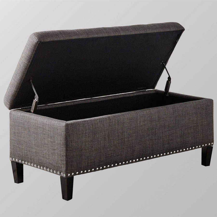 Furniture Touch of Class | Shandra Ii Tufted Upholstered Storage Bench With Hinged Top