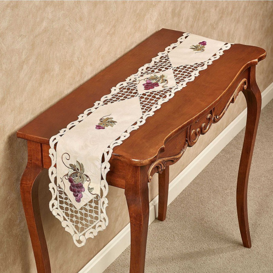 Home Accents Touch of Class | Cluster Of Grapes Cutwork Table Runner