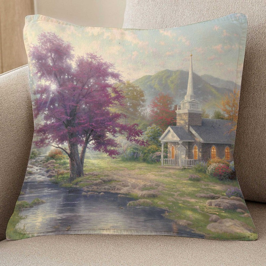 Bedding Touch of Class | Thomas Kinkade Streams Of Living Water Decorative Pillow