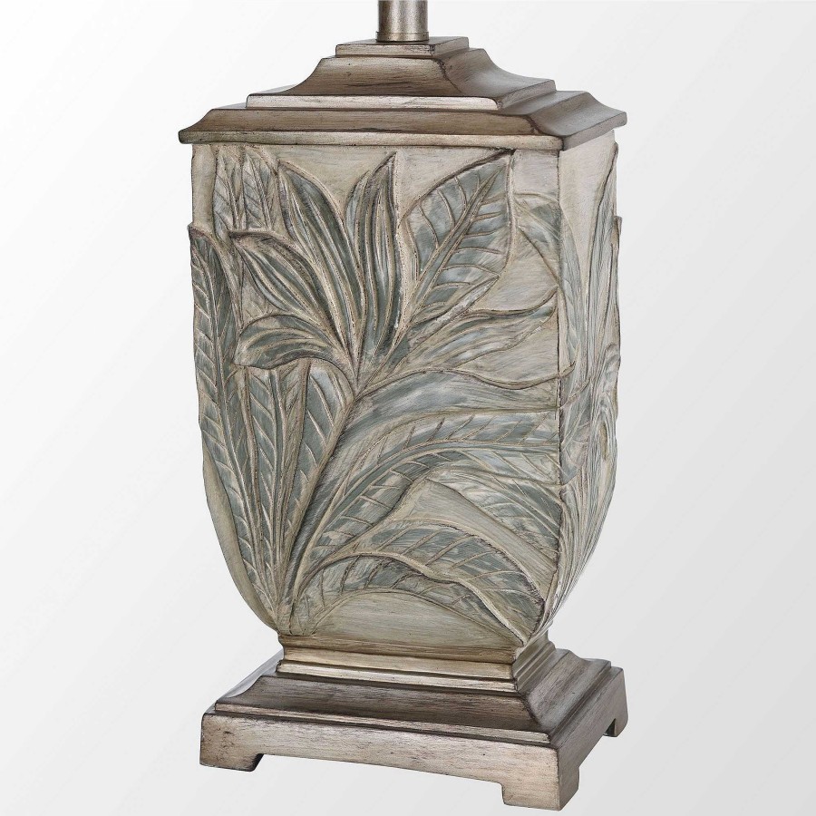 Home Accents Touch of Class | Florissa Beige And Sage Green Bird Of Paradise Table Lamp