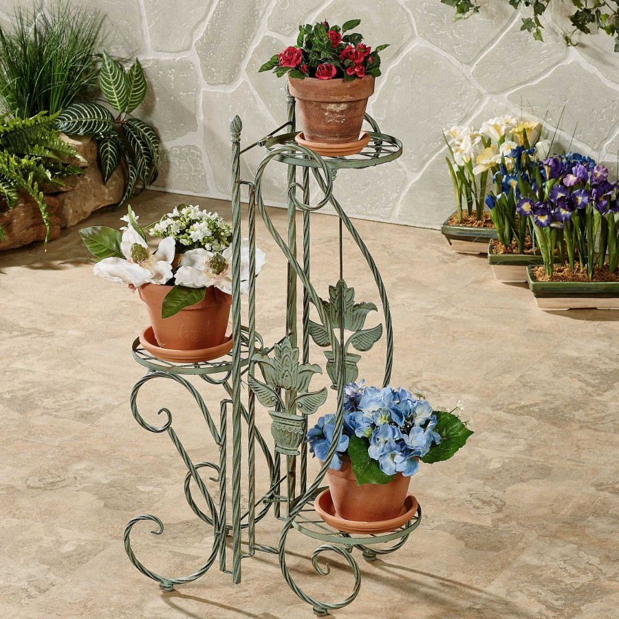 Furniture Touch of Class | Mandi Indoor Outdoor Metal Plant Stand