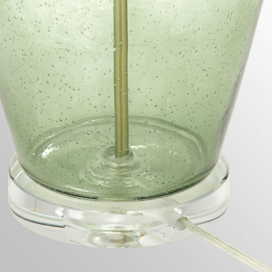 Home Accents Touch of Class | Pavo Green Seeded Glass Table Lamp