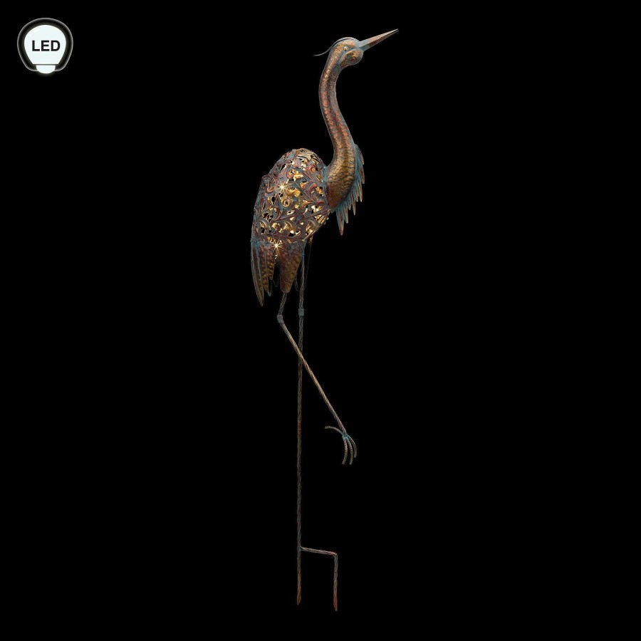 Home Accents Touch of Class | Heron At Night Led Lighted Solar Outdoor Sculpture