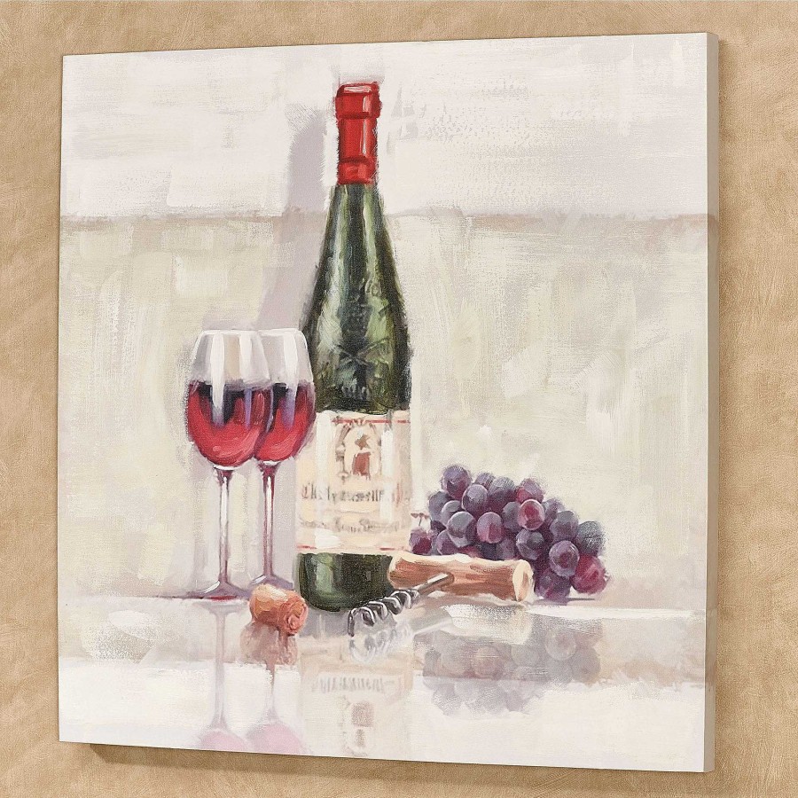 Kitchen Touch of Class | Wine For Two Canvas Wall Art