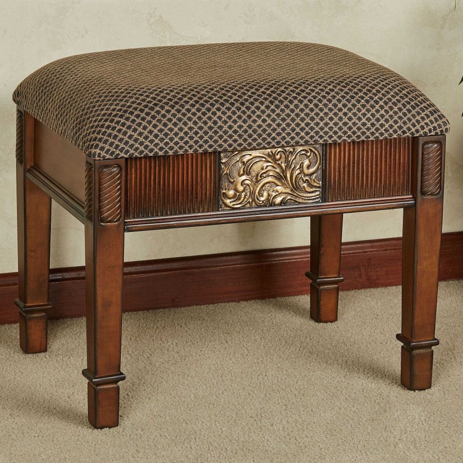 Furniture Touch of Class | Sarantino Upholstered Vanity Bench