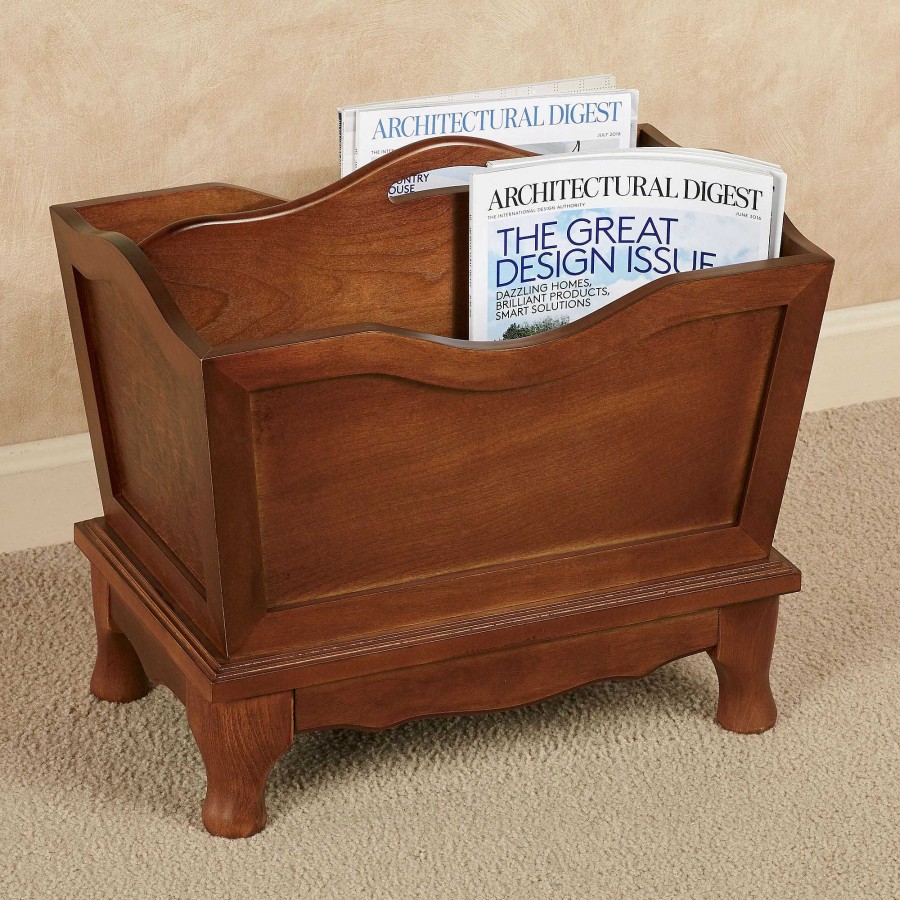 Home Accents Touch of Class | Lyndhurst Regal Walnut Wooden Magazine Rack