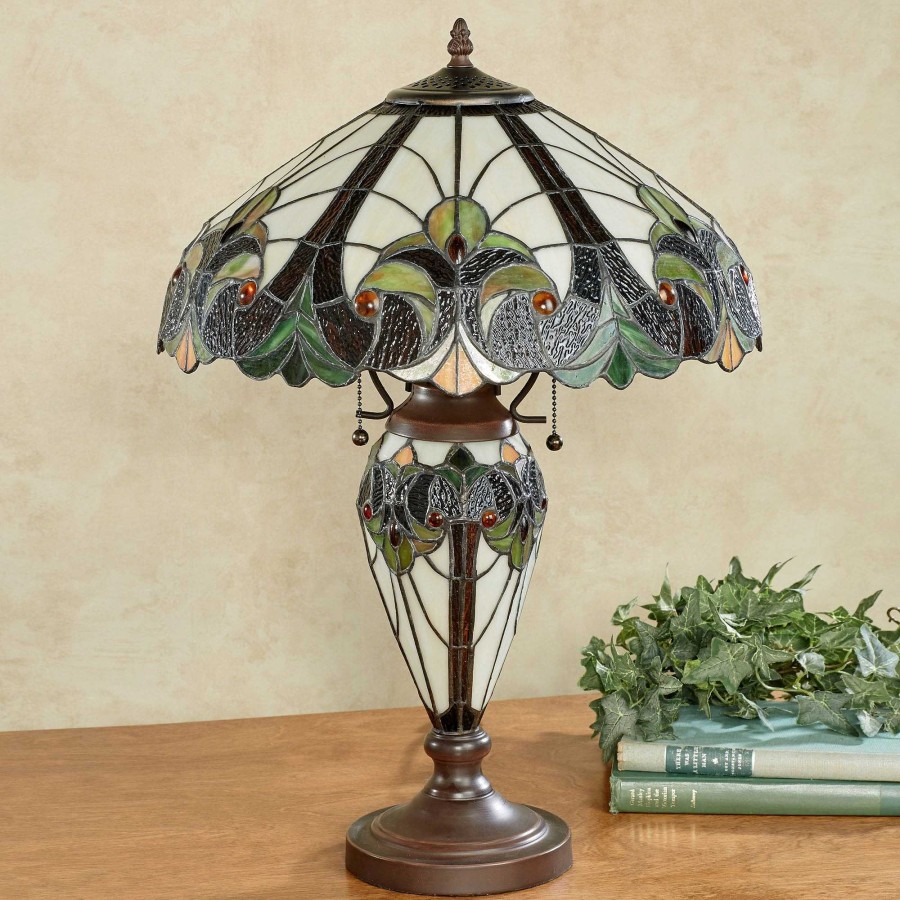 Home Accents Touch of Class | Clavillia Stained Glass Table Lamp