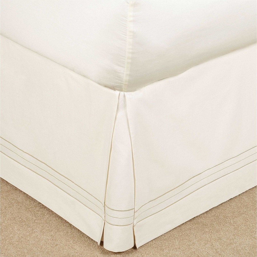 Bedding Touch of Class | Hotel Stripe Tailored Cotton Bedskirt