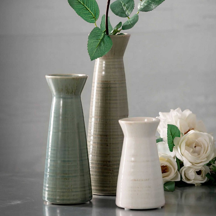 Home Accents Touch of Class | Brockton Ceramic Table Vase Set Of 3