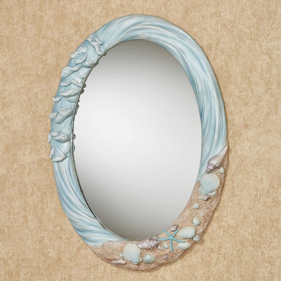 Bath Touch of Class | Rising Tides Coastal Oval Wall Mirror