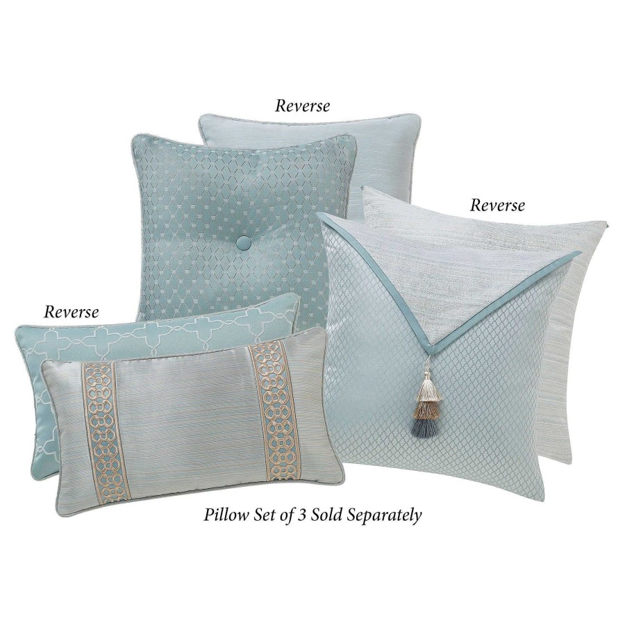 Bedding Touch of Class | Arezzo Spa Medallion 6 Pc Comforter Bed Set By Waterford Linens