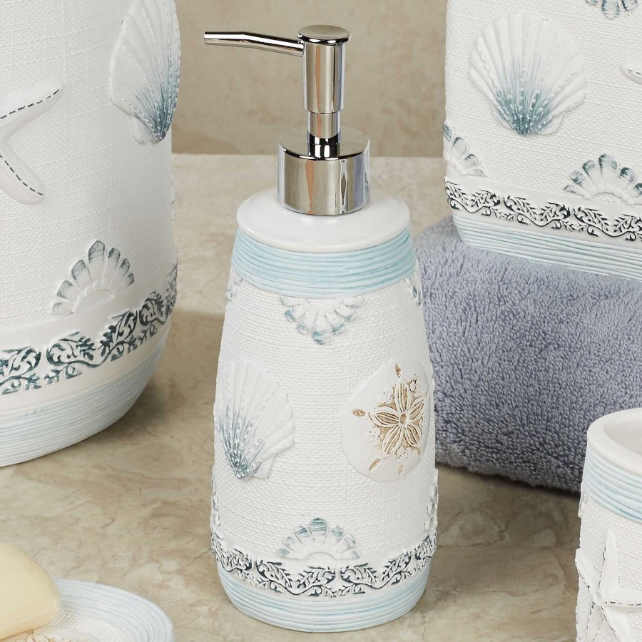 Bath Touch of Class | Water Life Seashell Coastal Bath Accessories