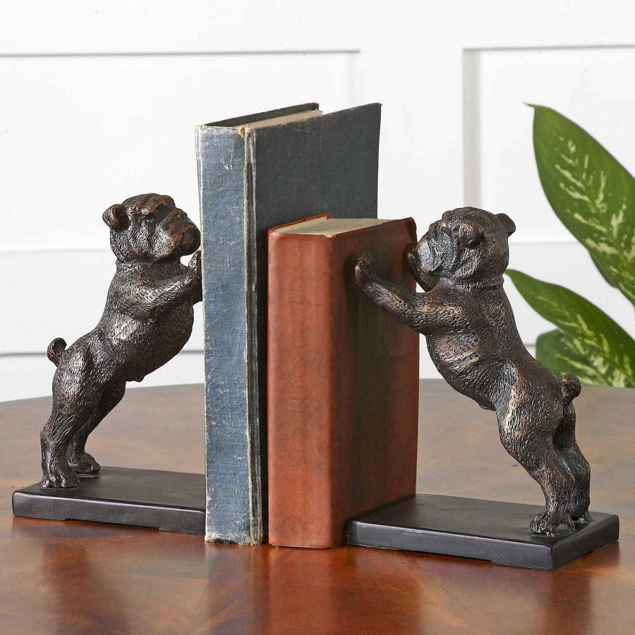 Home Accents Touch of Class | Bulldog Bookend Pair From Uttermost