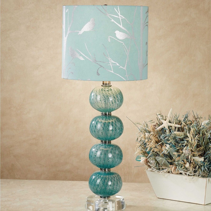 Home Accents Touch of Class | Baccus Teal Table Lamp