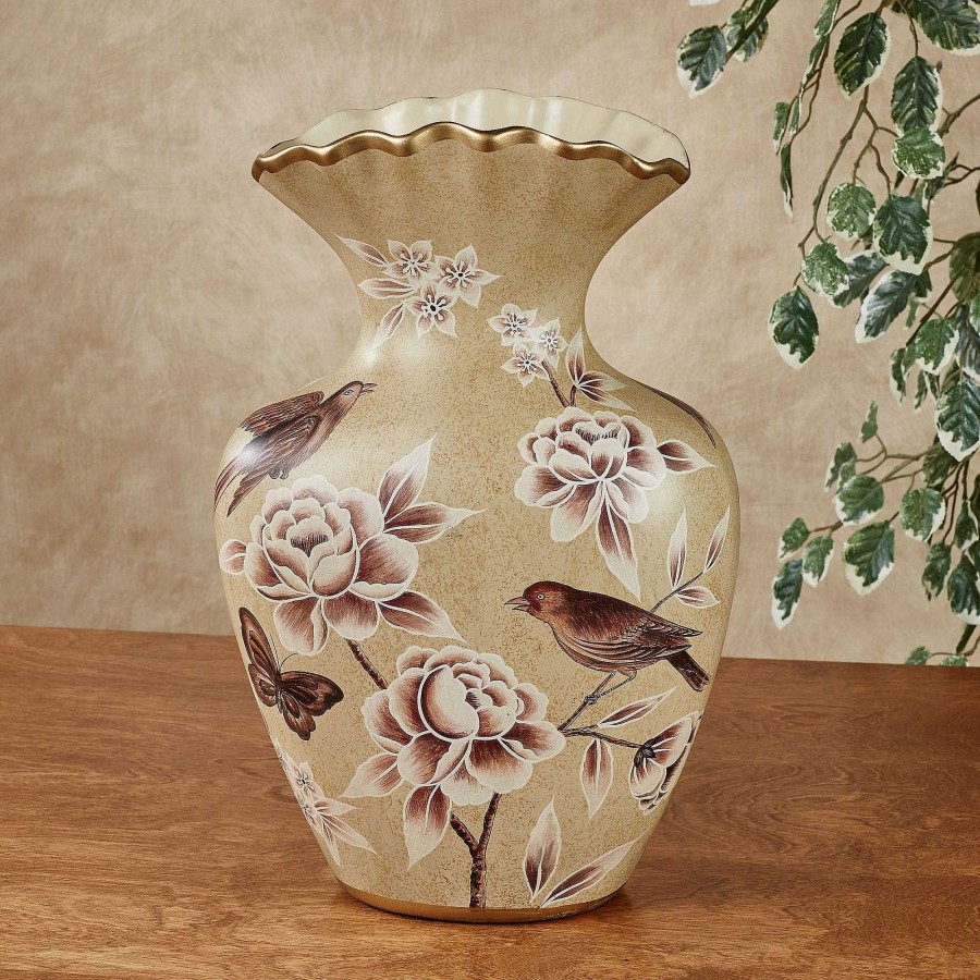 Home Accents Touch of Class | Busy Birds Floral Ceramic Table Vase