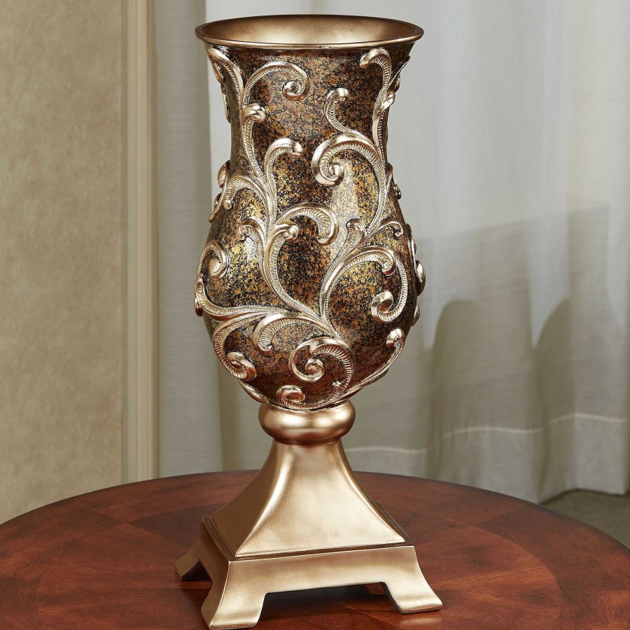 Home Accents Touch of Class | Augustus Bronze And Gold Scroll Decorative Vase