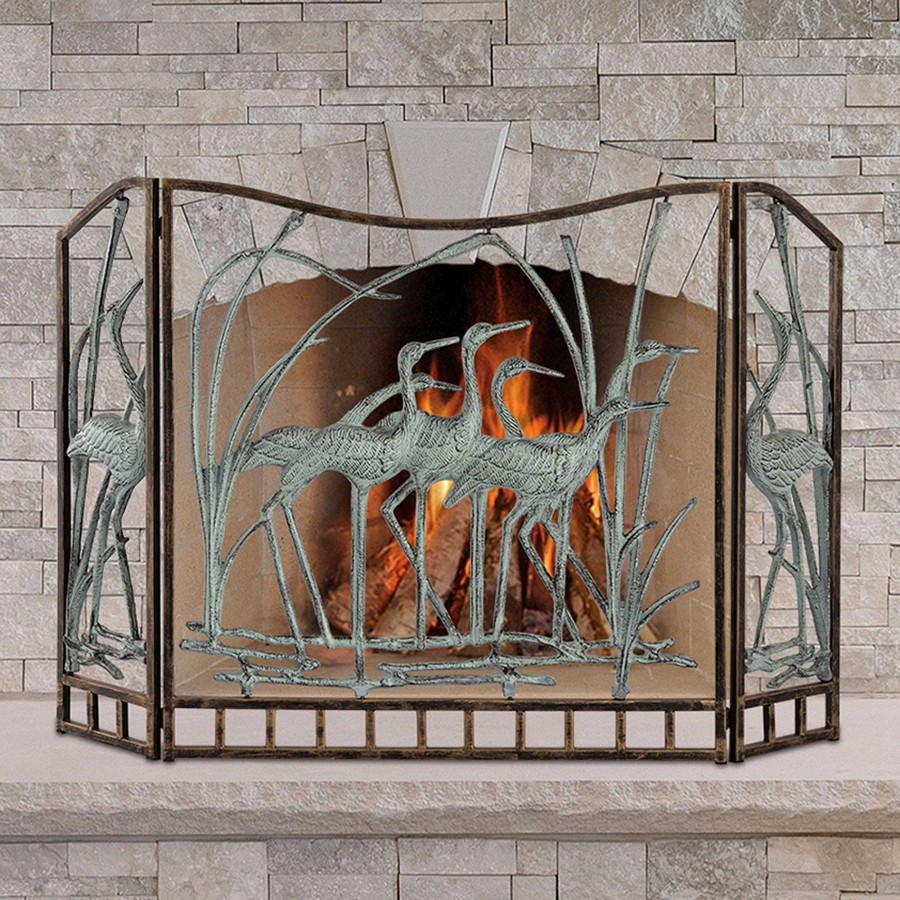 Home Accents Touch of Class | Crane Flock Openwork Fireplace Screen