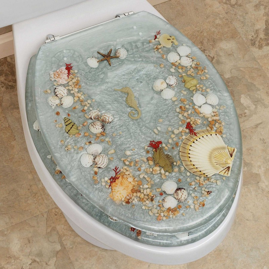 Bath Touch of Class | Jewel Shell Elongated Toilet Seat