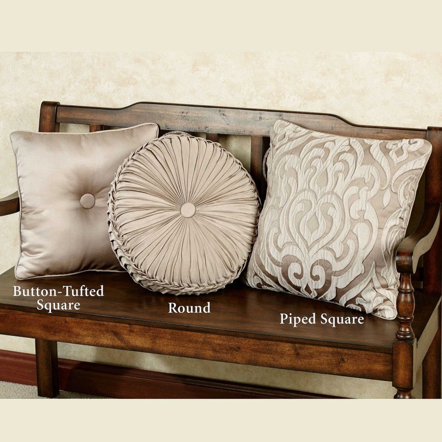 Bedding Touch of Class | Astoria Scroll Sand Decorative Pillows By J Queen New York