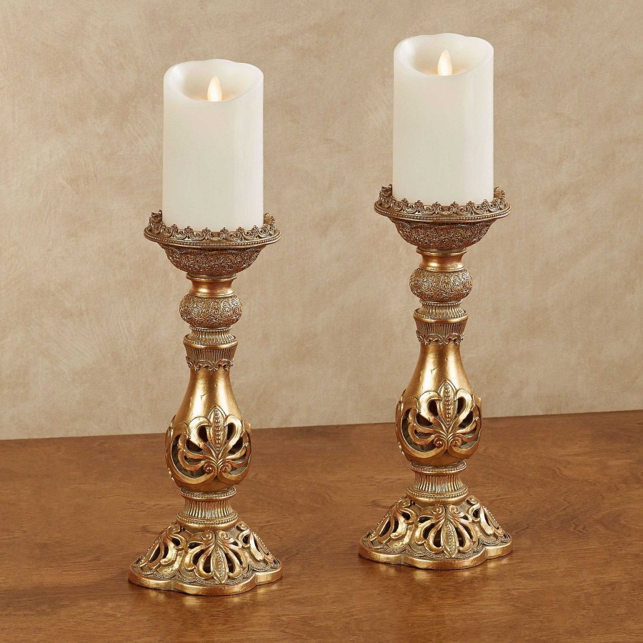 Home Accents Touch of Class | Adriana Fleur De Lis Candleholder Set