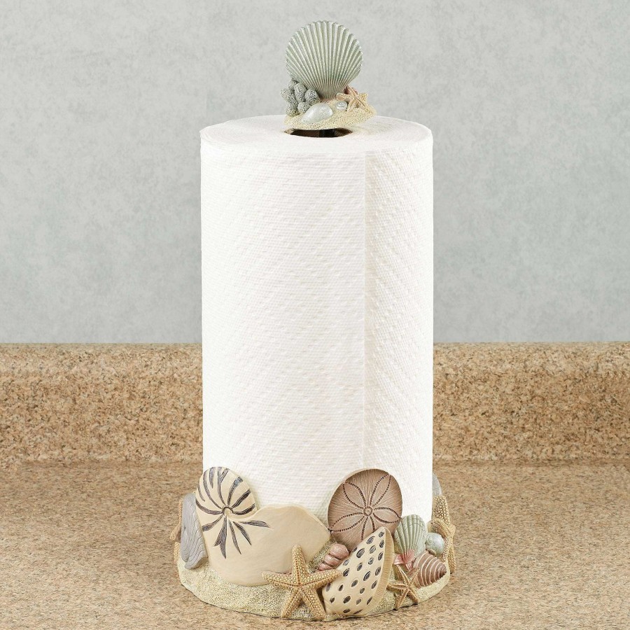 Kitchen Touch of Class | At The Beach Natural Hued Paper Towel Holder