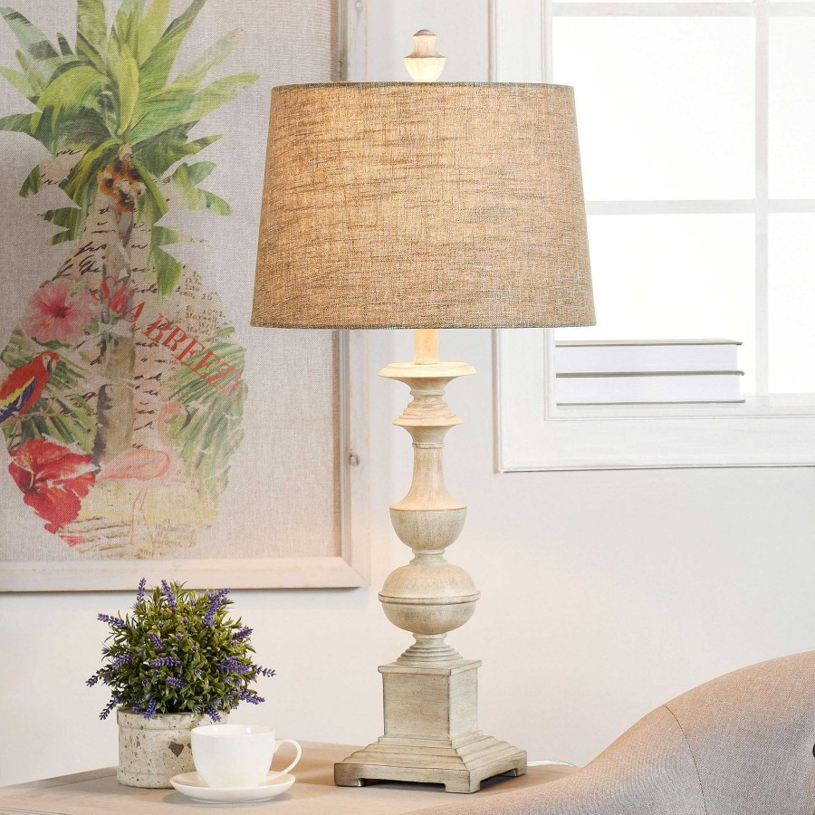 Home Accents Touch of Class | Kella Cream And Brushed Gray Traditional Table Lamp