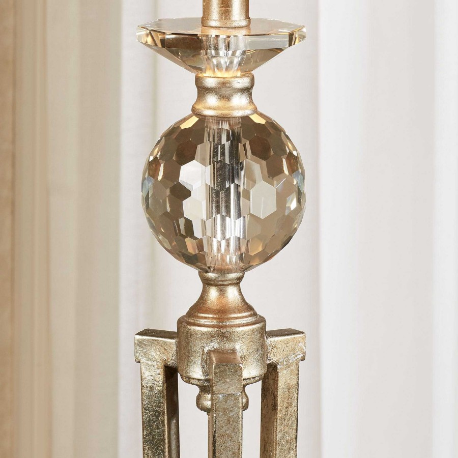 Home Accents Touch of Class | Everston Aged Gold Table Lamp With Sapphire Shade