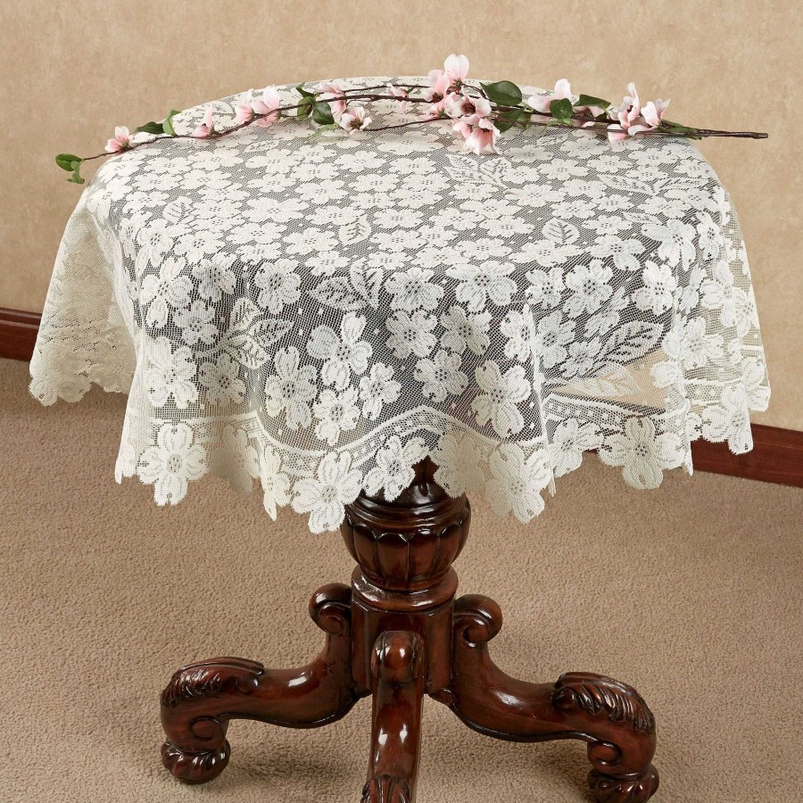 Home Accents Touch of Class | Dogwood Lace Round Table Topper