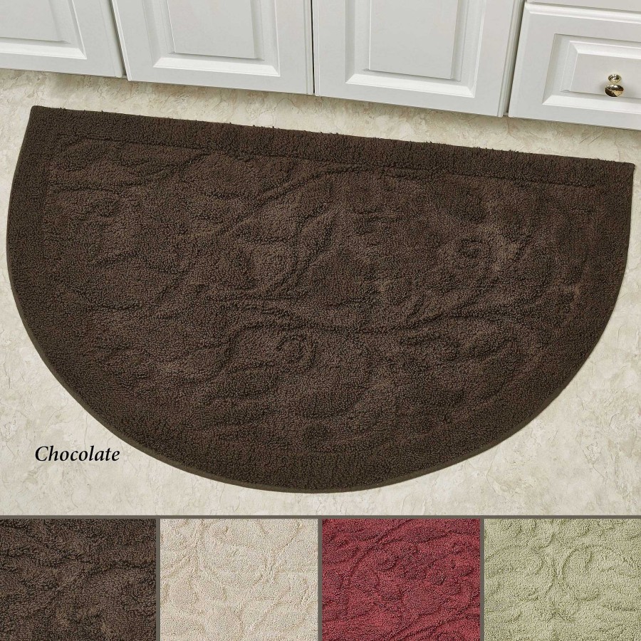 Bath Touch of Class | Foliage Nonslip Slice Rug