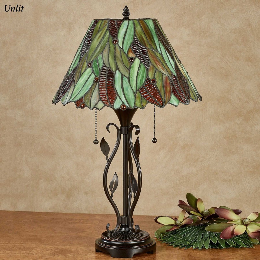 Home Accents Touch of Class | Alana Stained Glass Tropical Table Lamp